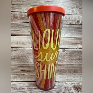 Starbucks Liquid Sunshine venti 24oz Cold Cup with lid